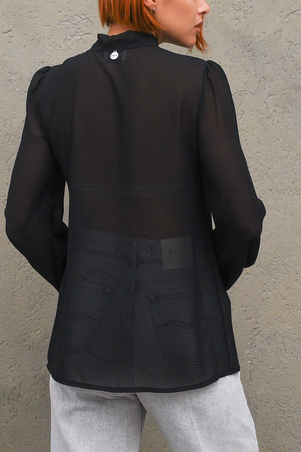 Camicia Fiocco - Nero - Image 3