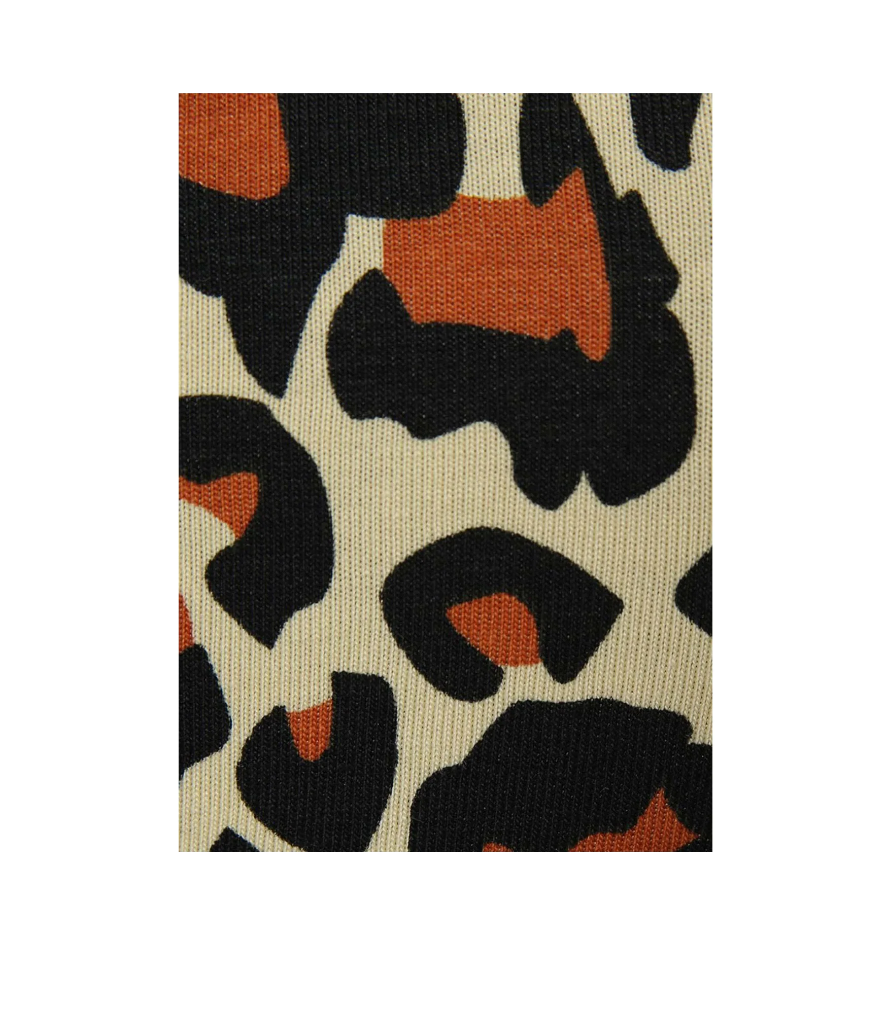 Women Josette Taped Aop Crop Top - Allover Leo Print - Image 3